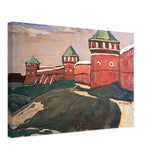 Suzdal. Walls of Saviour-Euthimius Monastery by Nicholas Roerich, canvas