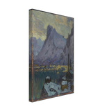 Svolvaer Harbour at the Height of the Fishing Season. Study from Lofoten by Anna Katarina Boberg, canvas, view 2