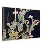 Sweetpeas and Butterflies by Shotei Takahashi, canvas