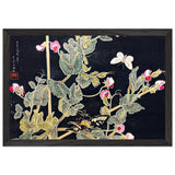 Sweetpeas and Butterflies by Shotei Takahashi, framed poster, view 2