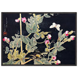 Sweetpeas and Butterflies by Shotei Takahashi, framed poster, view 3