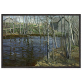 Быстрая Речка (Swift River) by Vitold Byalynitsky-Birulya, framed poster