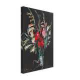 Sword-Lillies by Gheorghe Petrascu, canvas, view 2