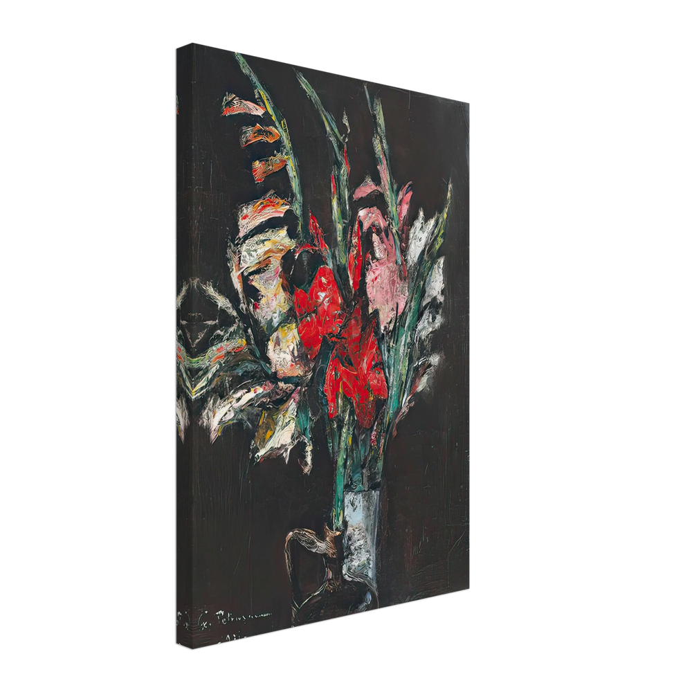 Sword-Lillies by Gheorghe Petrascu, canvas
