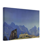 Sword of Gesar by Nicholas Roerich, canvas, view 2