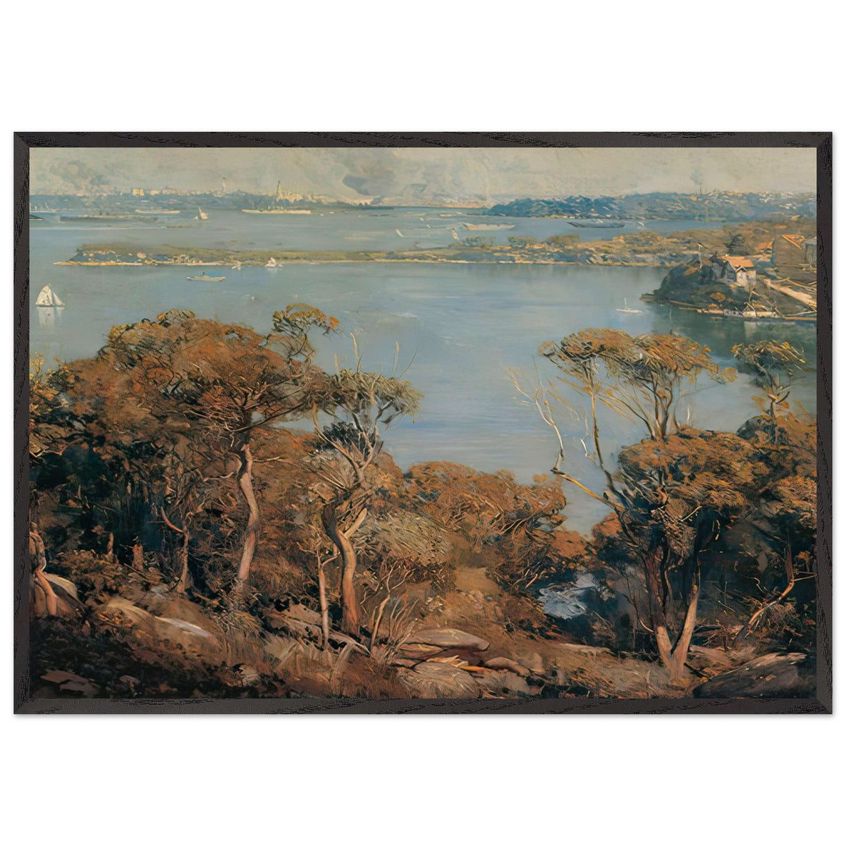 Sydney Harbour by Arthur Streeton, framed poster, view 3