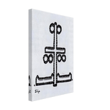 Symbolic Cross on the Outer Wall in Lohia by Nicholas Roerich, canvas, view 2