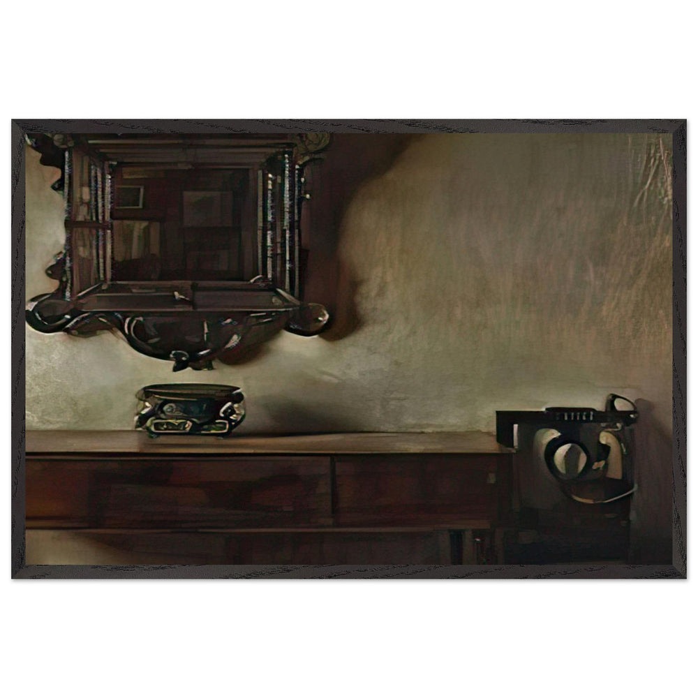 Table with Mirror by Hermann Graf, framed poster