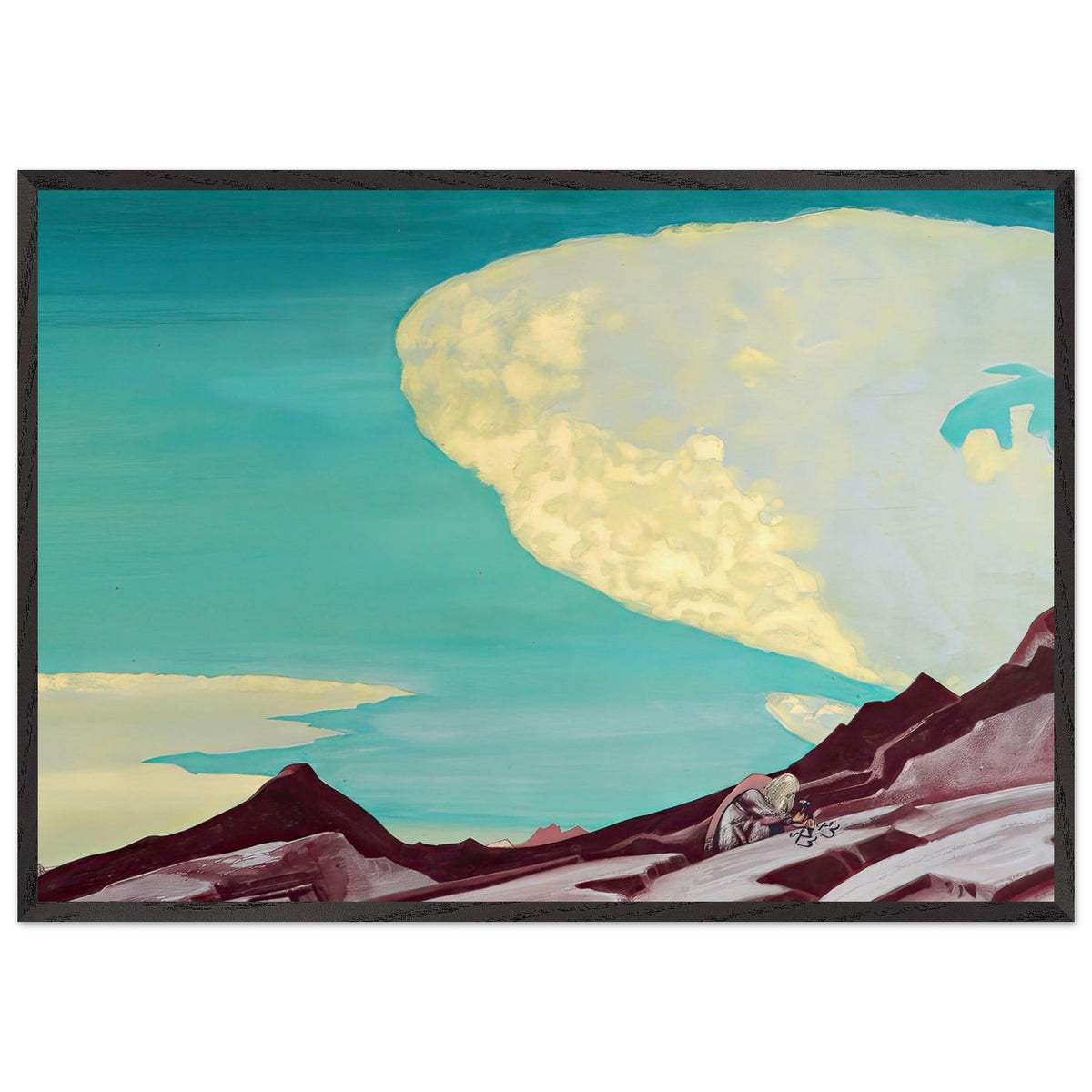 Tablets of Law by Nicholas Roerich, framed poster, view 3
