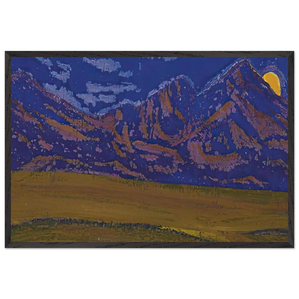Taklamakan, Chinese Turkestan by Nicholas Roerich, framed poster