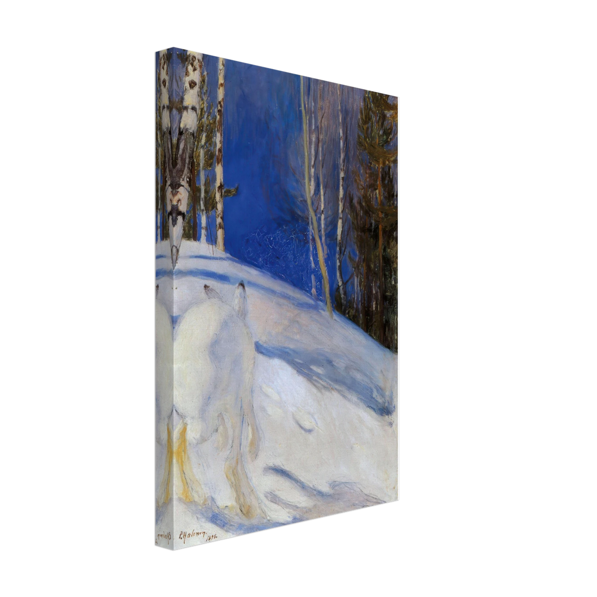 Talvipäivä by Pekka Halonen, canvas, view 2