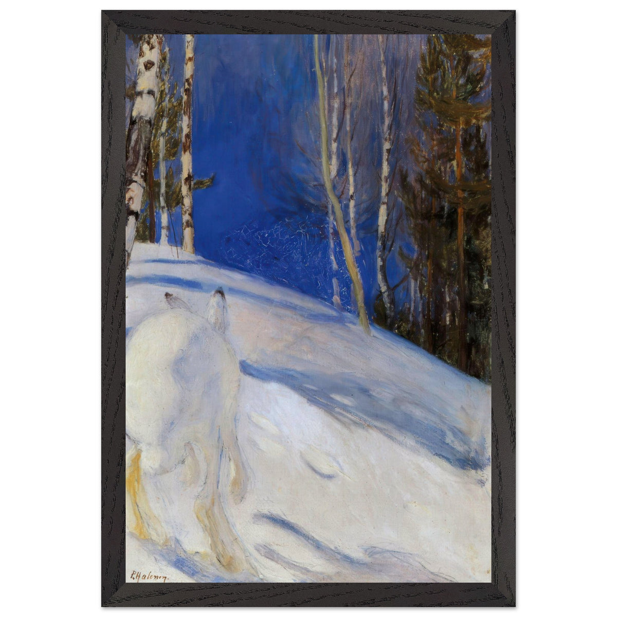 Talvipäivä by Pekka Halonen, framed poster, view 2