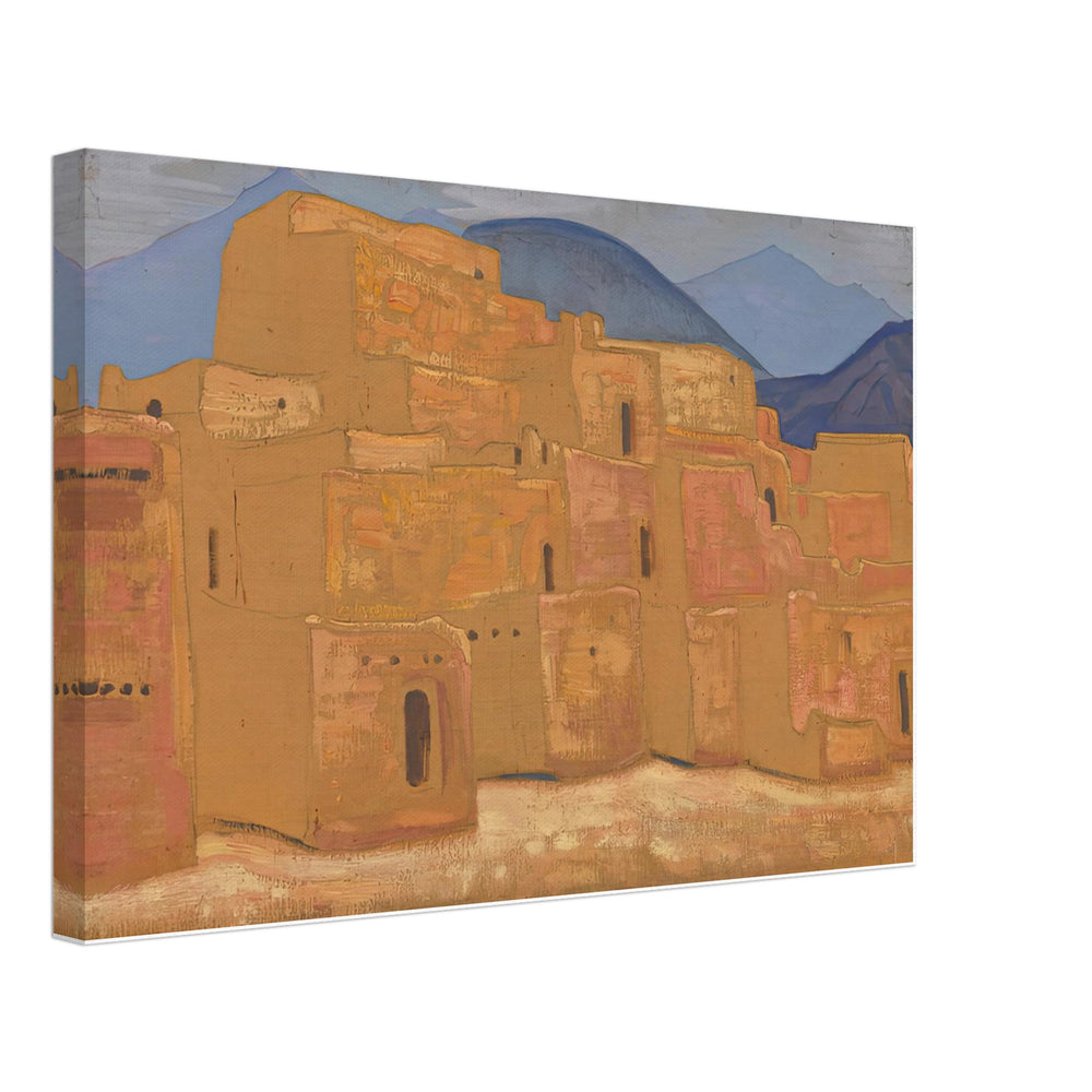 Taos Pueblo, New Mexico by Nicholas Roerich, canvas