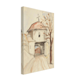Târgoviște Monastery Bell Tower by Theodor Pallady, canvas, view 2