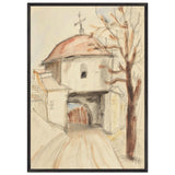 Târgoviște Monastery Bell Tower by Theodor Pallady, framed poster, view 3