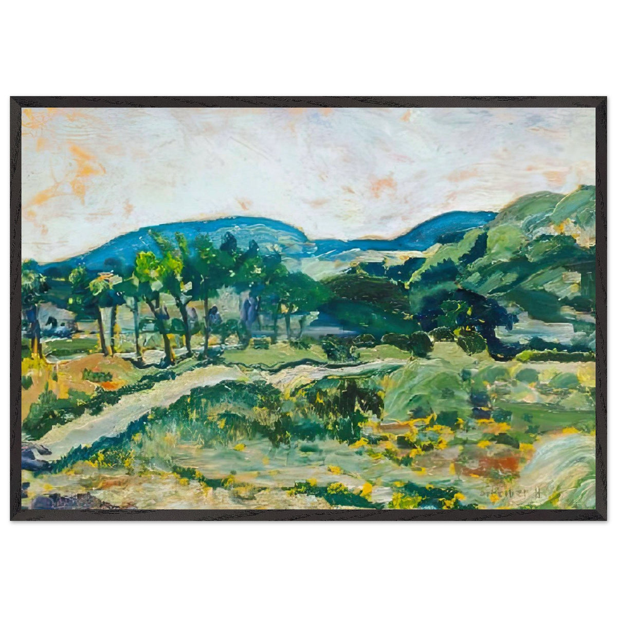 Tavaszi Táj by Scheiber Hugó, framed poster, view 3