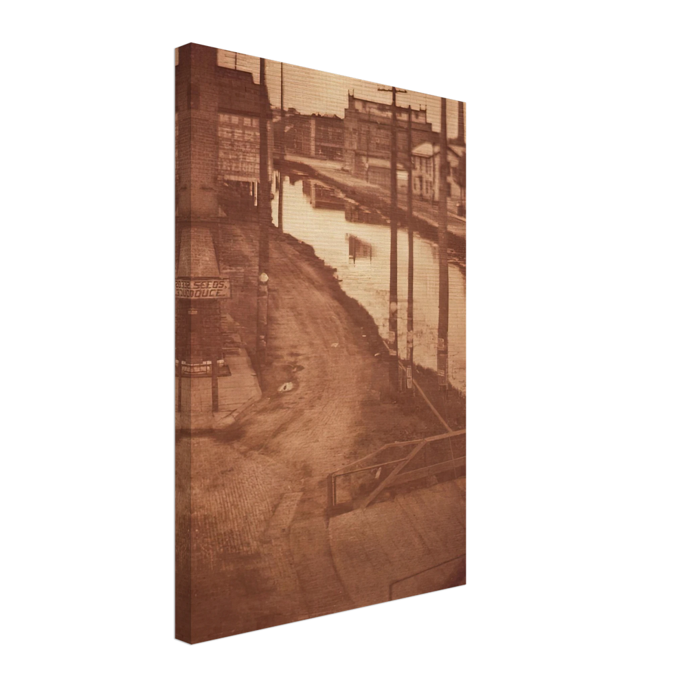 Telegraph Poles by Clarence White, canvas
