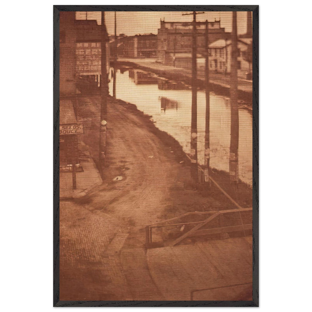 Telegraph Poles by Clarence White, framed poster