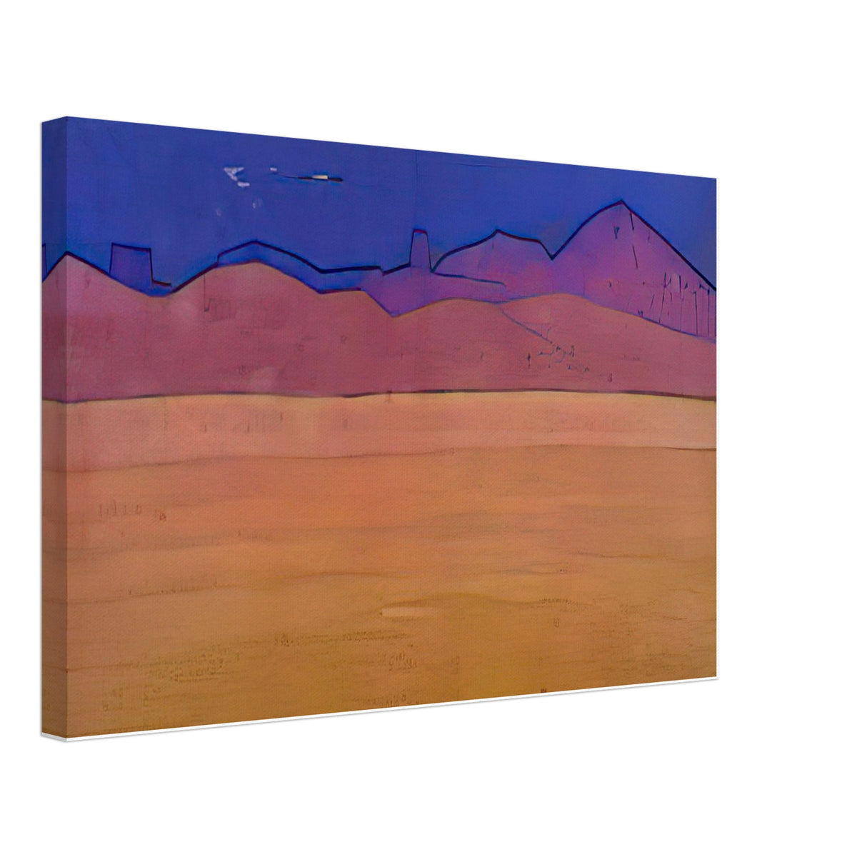 Tempe-jal-tzen-baykin (City of Mobster Ja Lama) by Nicholas Roerich, canvas