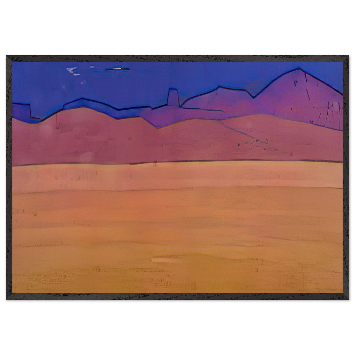Tempe-jal-tzen-baykin (City of Mobster Ja Lama) by Nicholas Roerich, framed poster, view 3