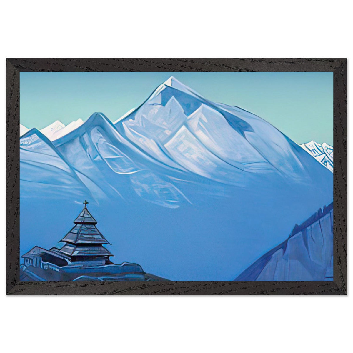 Temple in Naggar by Nicholas Roerich, framed poster, view 2