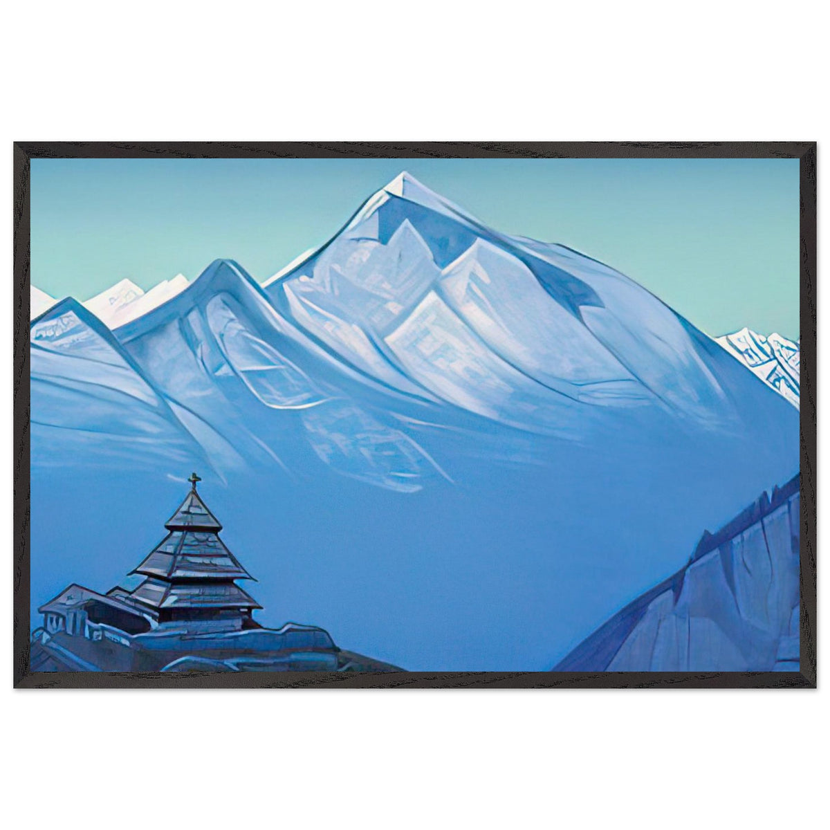 Temple in Naggar by Nicholas Roerich, framed poster