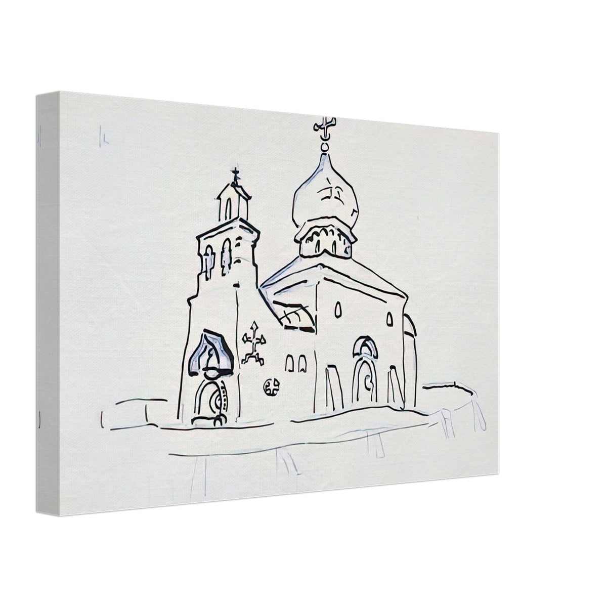 Temple in Skvernitsy by Nicholas Roerich, canvas, view 2