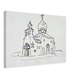 Temple in Skvernitsy by Nicholas Roerich, canvas
