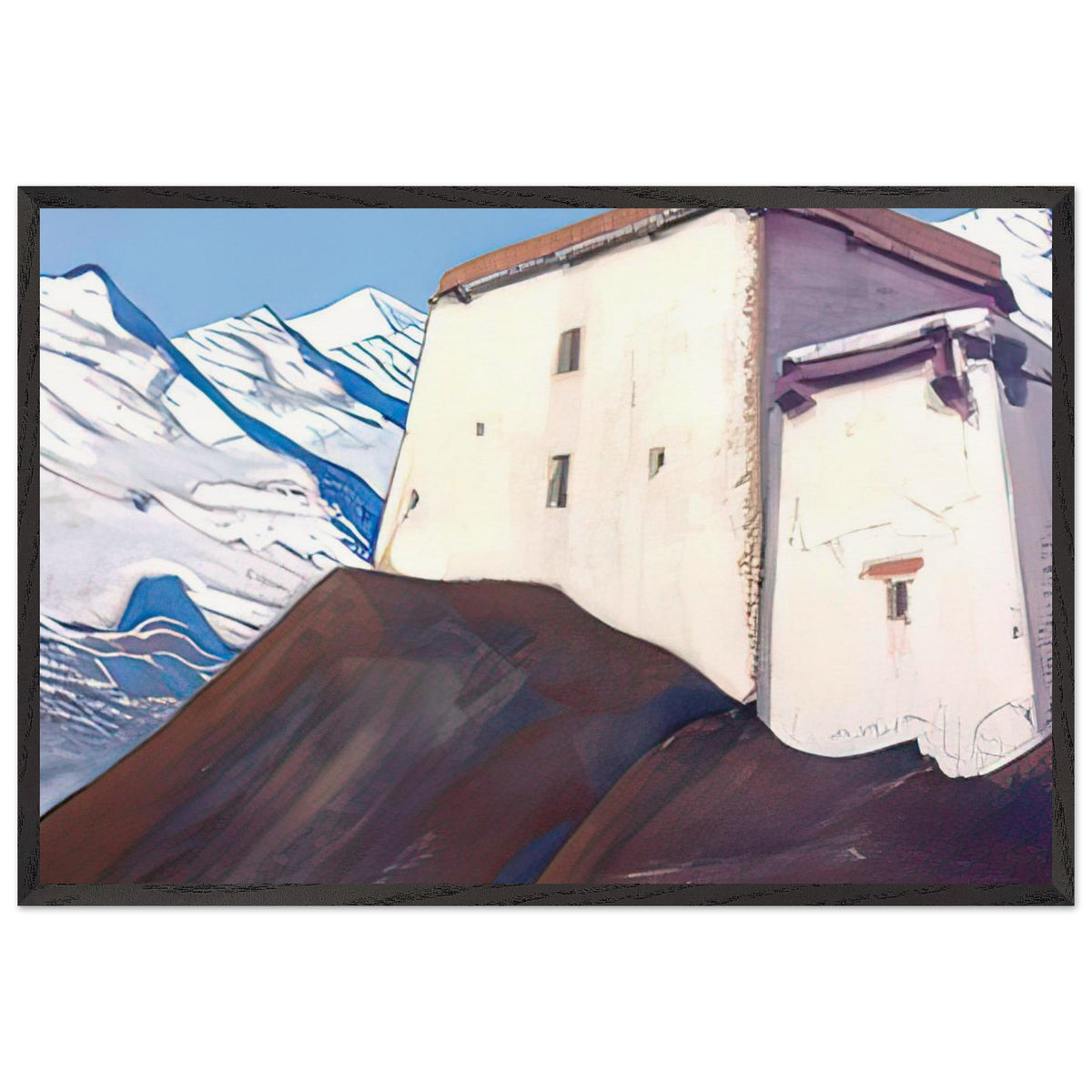 Temple by Nicholas Roerich, framed poster