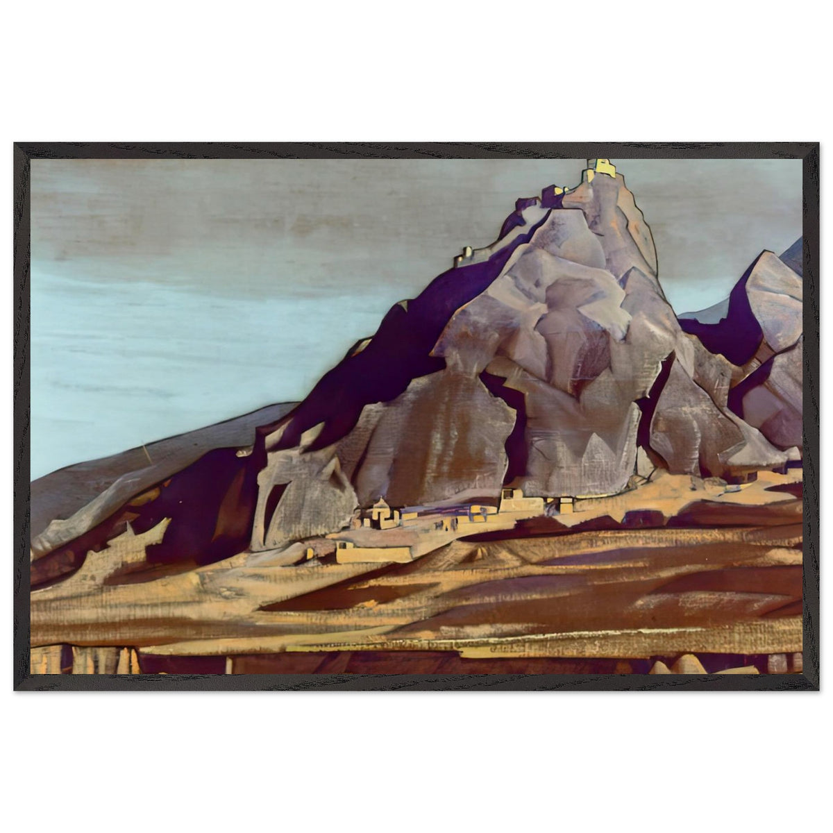 Temple by Nicholas Roerich, framed poster