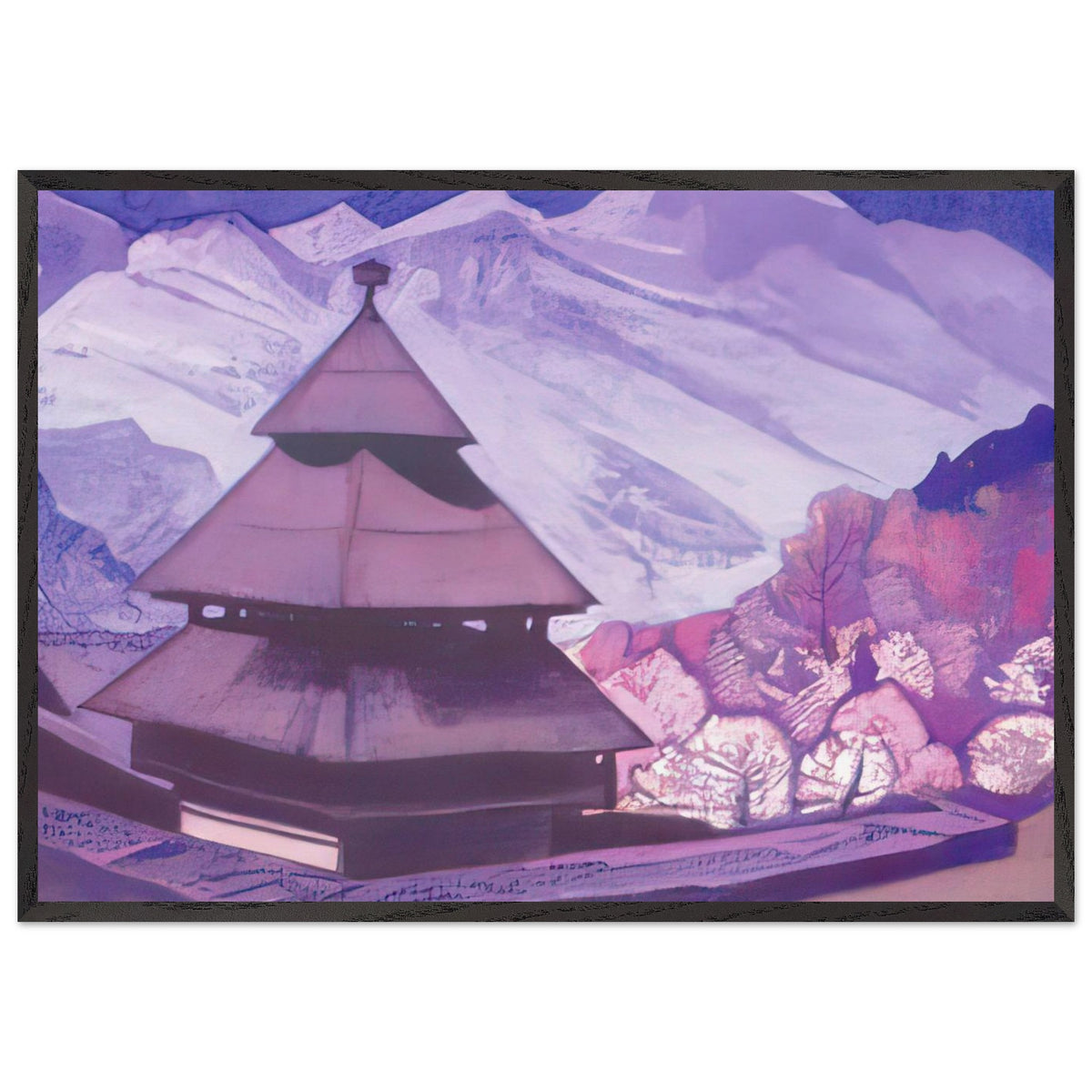 Temple of Tripura Sundari by Nicholas Roerich, framed poster, view 3