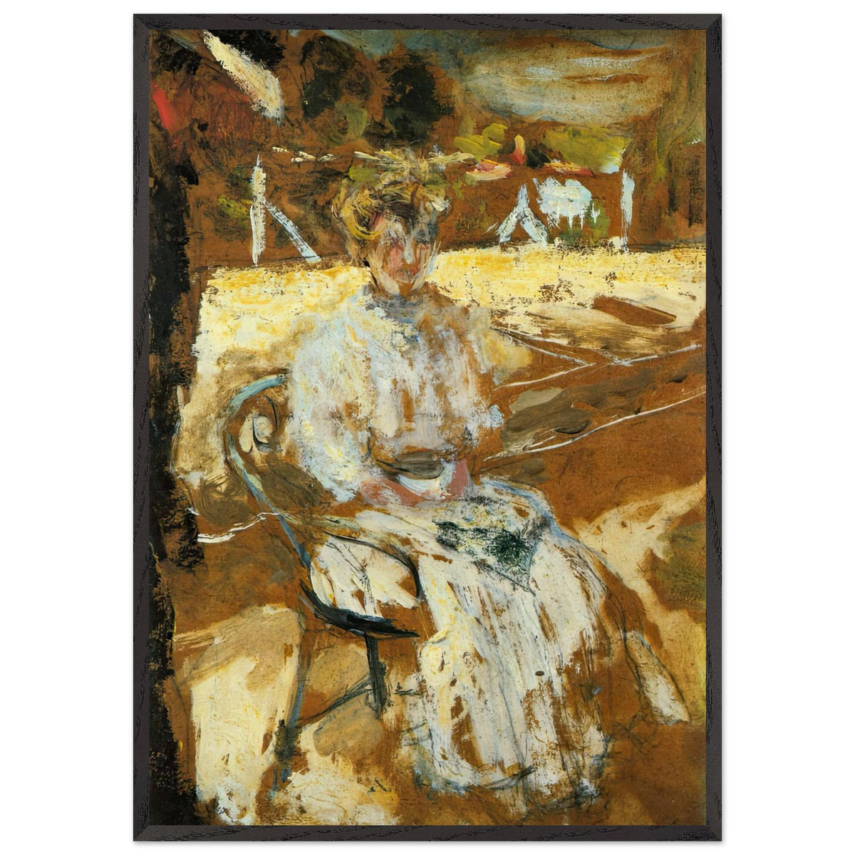 Tennis Game by the Sea by Edouard Vuillard, framed poster, view 3