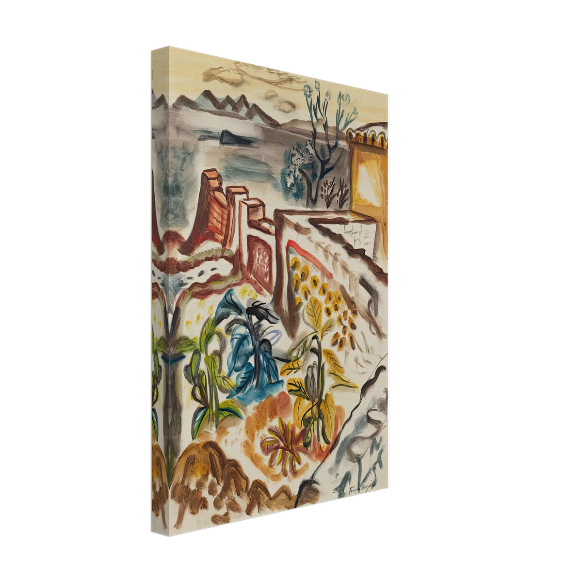 Terrace Garden, Ibiza by Frances Hodgkins, canvas, view 2
