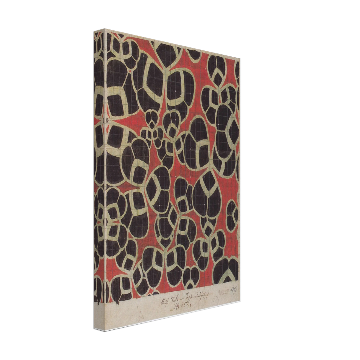 Textile Design for the Bristol Hotel in Bolzano by Koloman Moser, canvas, view 2