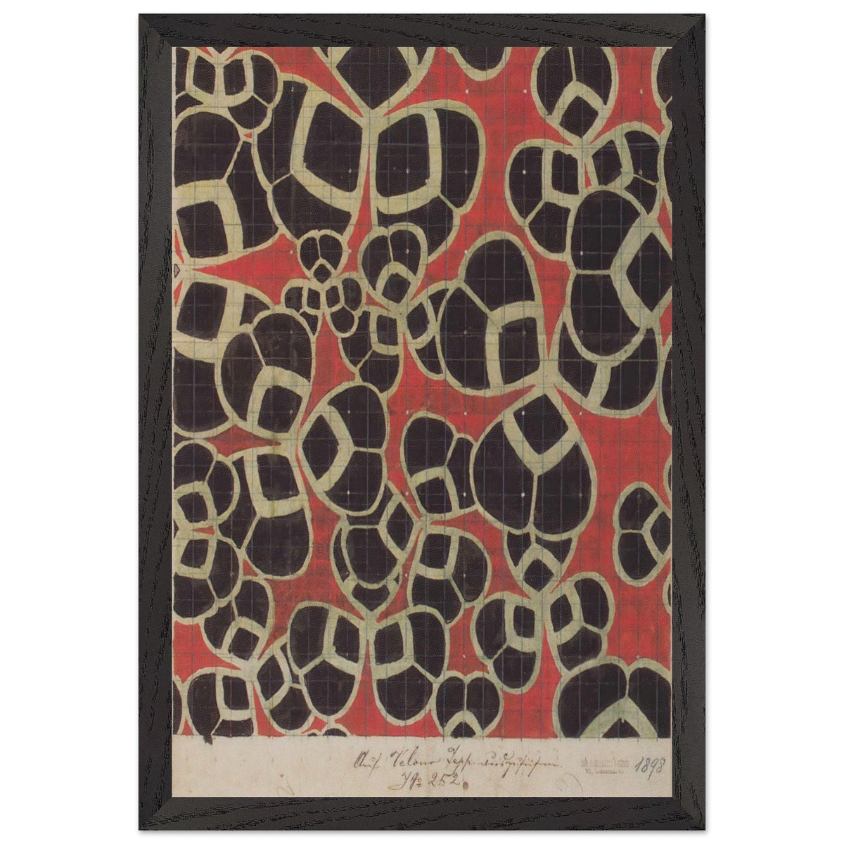 Textile Design for the Bristol Hotel in Bolzano by Koloman Moser, framed poster, view 2