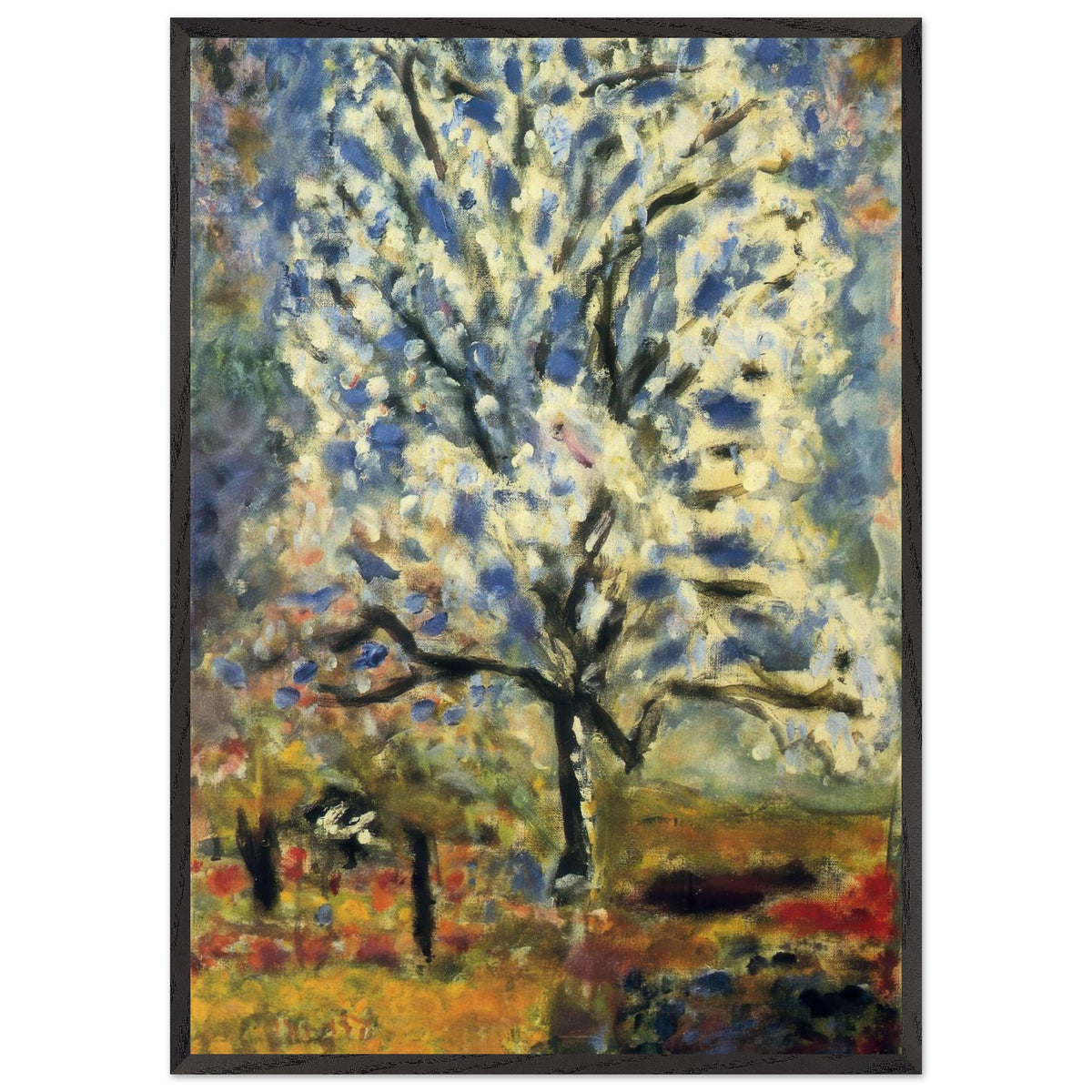The Almond Tree in Blossom by Pierre Bonnard, framed poster, view 3