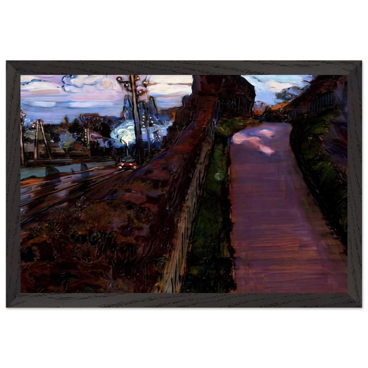 The Arrival of Spring; Two Roads by Maria Yakunchikova, framed poster, view 2