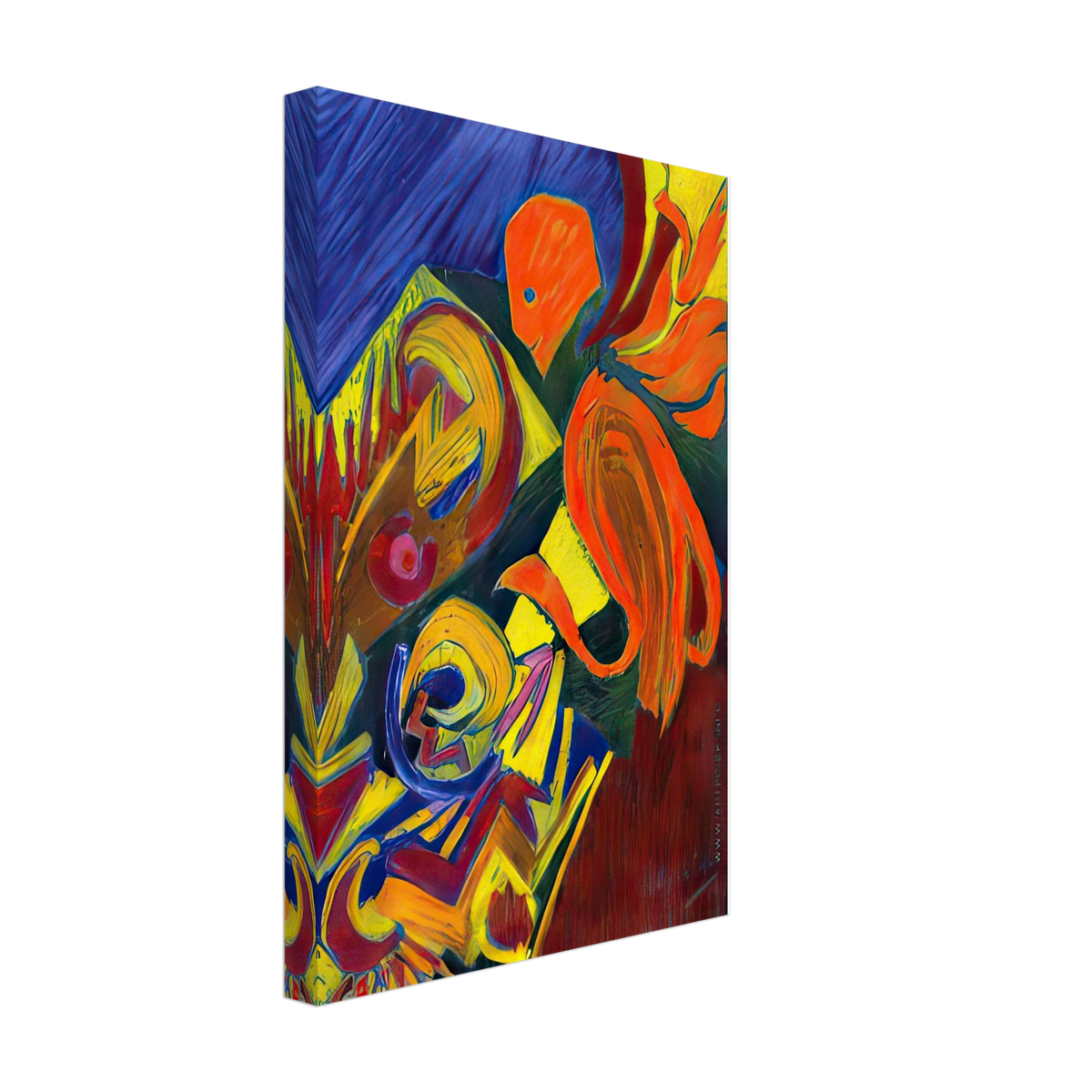The Artists by Nikolai Kulbin, canvas, view 2