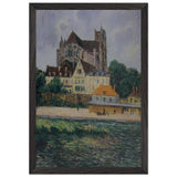 The Auxerre Cathedral by Gustave Loiseau, framed poster, view 2