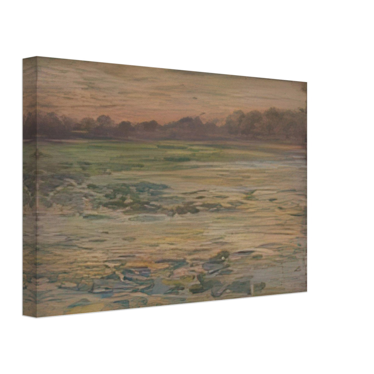 The Bank of Shinobazu Pond by Fujishima Takeji, canvas, view 2