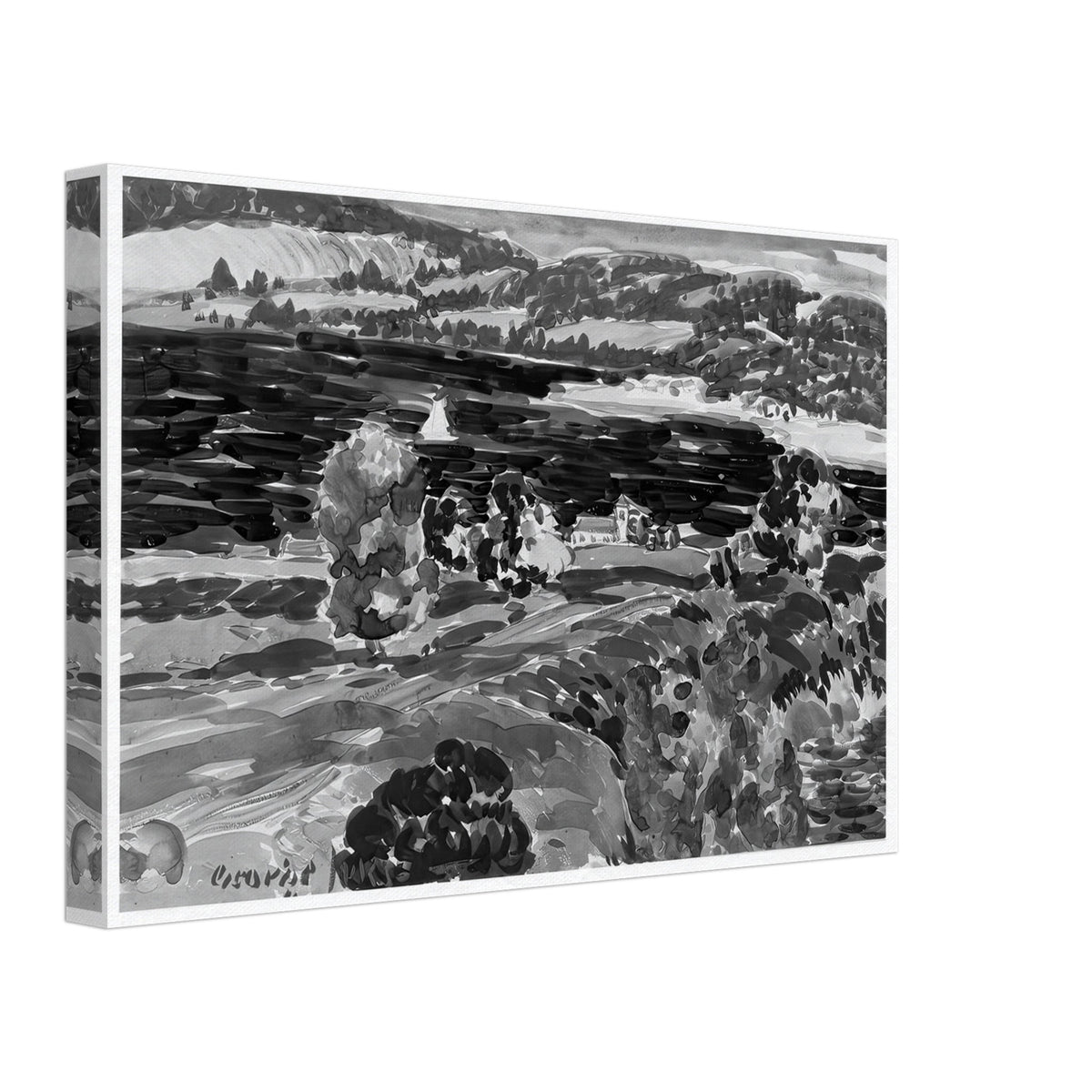 The Bay, Nova Scotia by George Luks, canvas, view 2