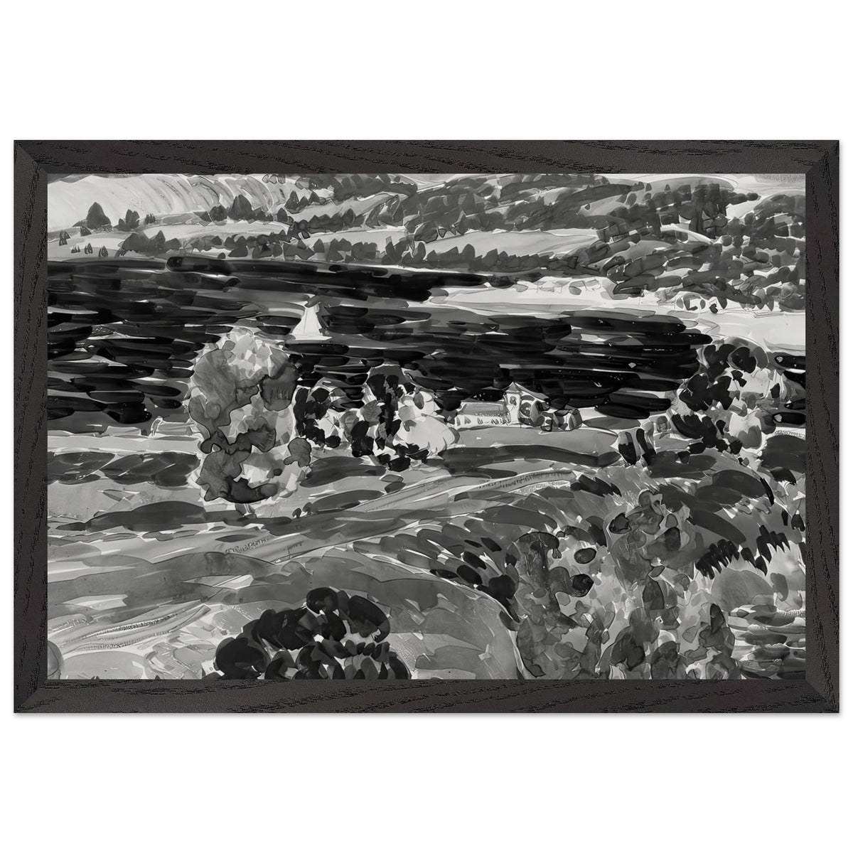 The Bay, Nova Scotia by George Luks, framed poster, view 2