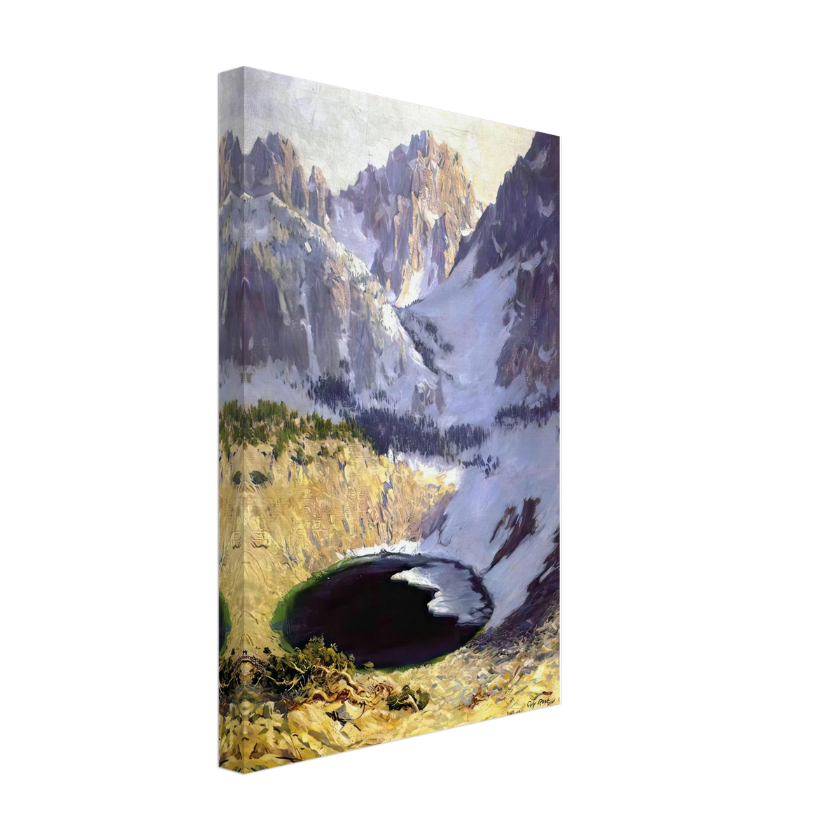 The Blue Pool near Mt. Whitney by Guy Rose, canvas, view 2