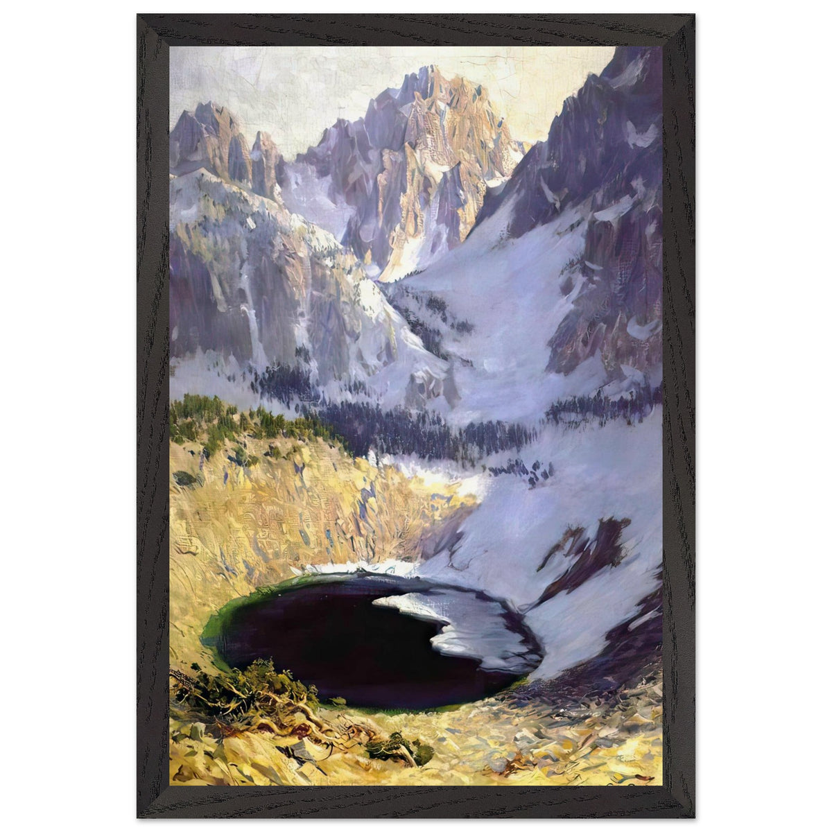 The Blue Pool near Mt. Whitney by Guy Rose, framed poster, view 2