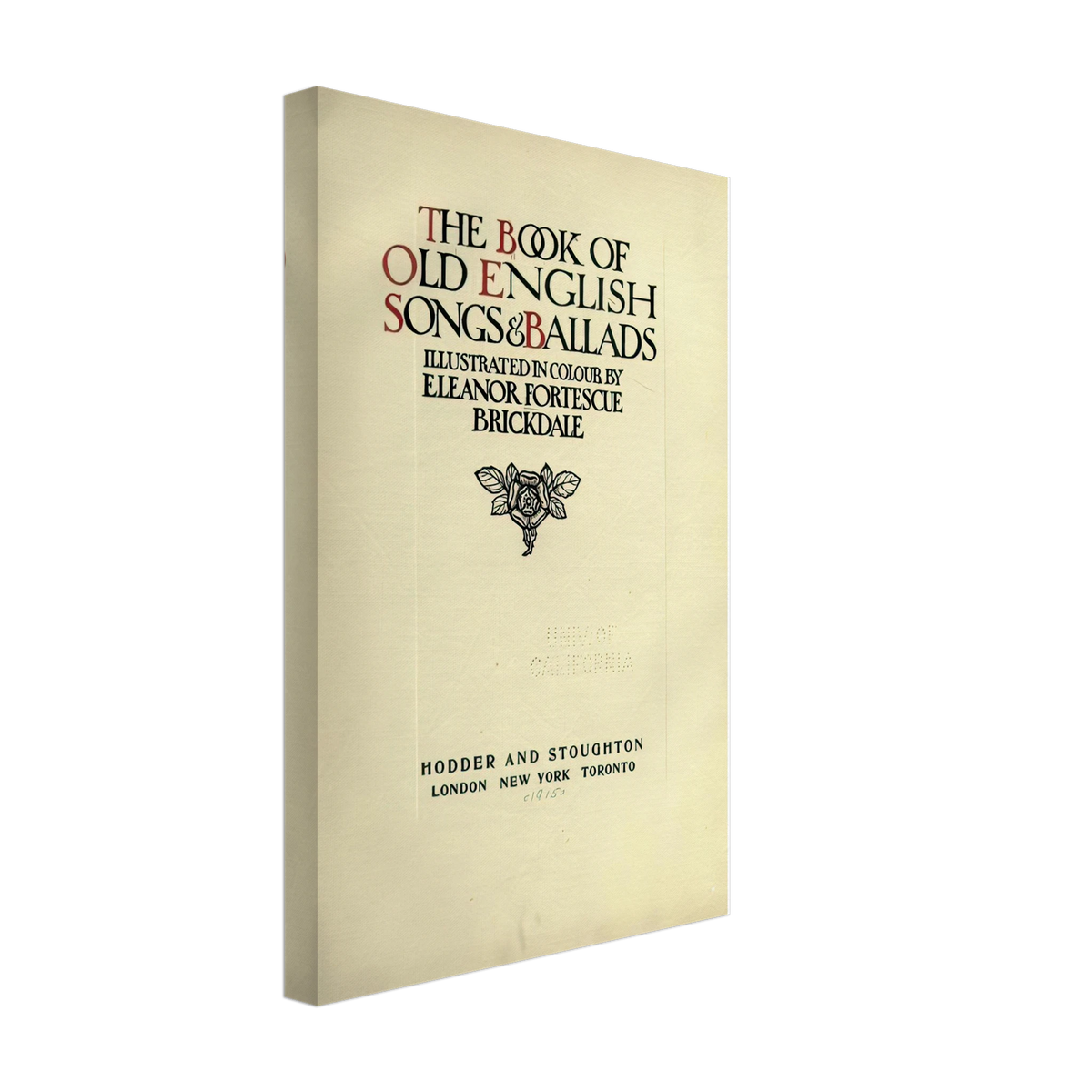 The Book of Old English Songs and Ballads by Eleanor Fortescue-Brickdale, canvas, view 2