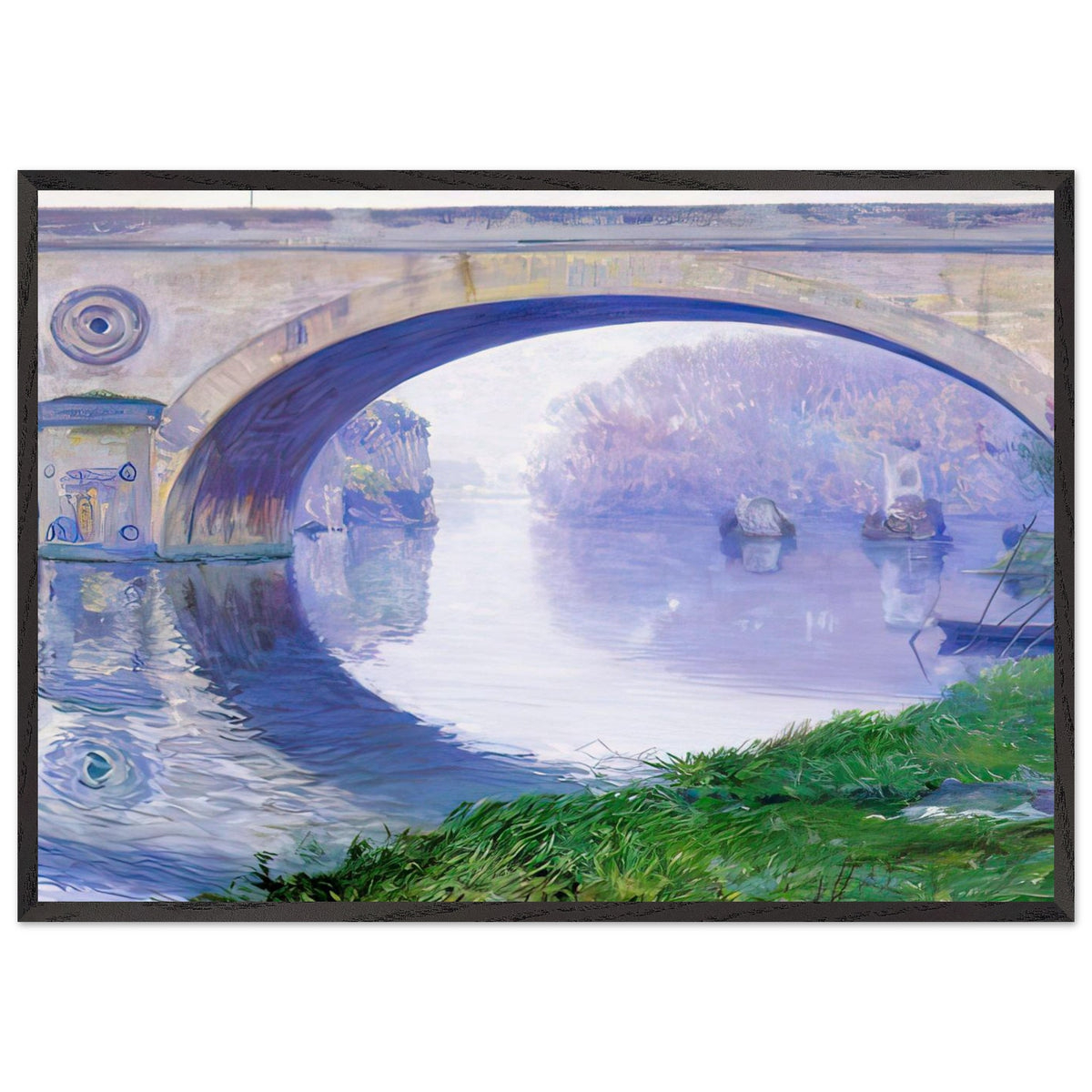The Bridge at Vernon by Guy Rose, framed poster, view 3