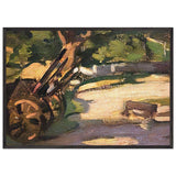 The Cart, Comrie, Perthshire by Samuel Peploe, framed poster, view 3