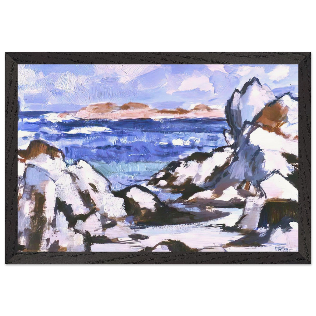 The Cathedral Rocks by Samuel Peploe, framed poster, view 2