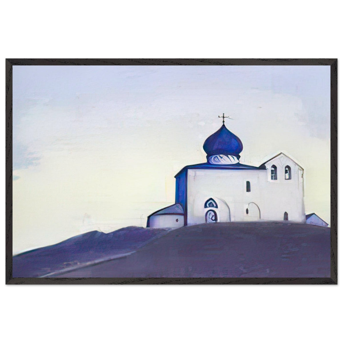 The Church in the Name of St. Sergius in America by Nicholas Roerich, framed poster