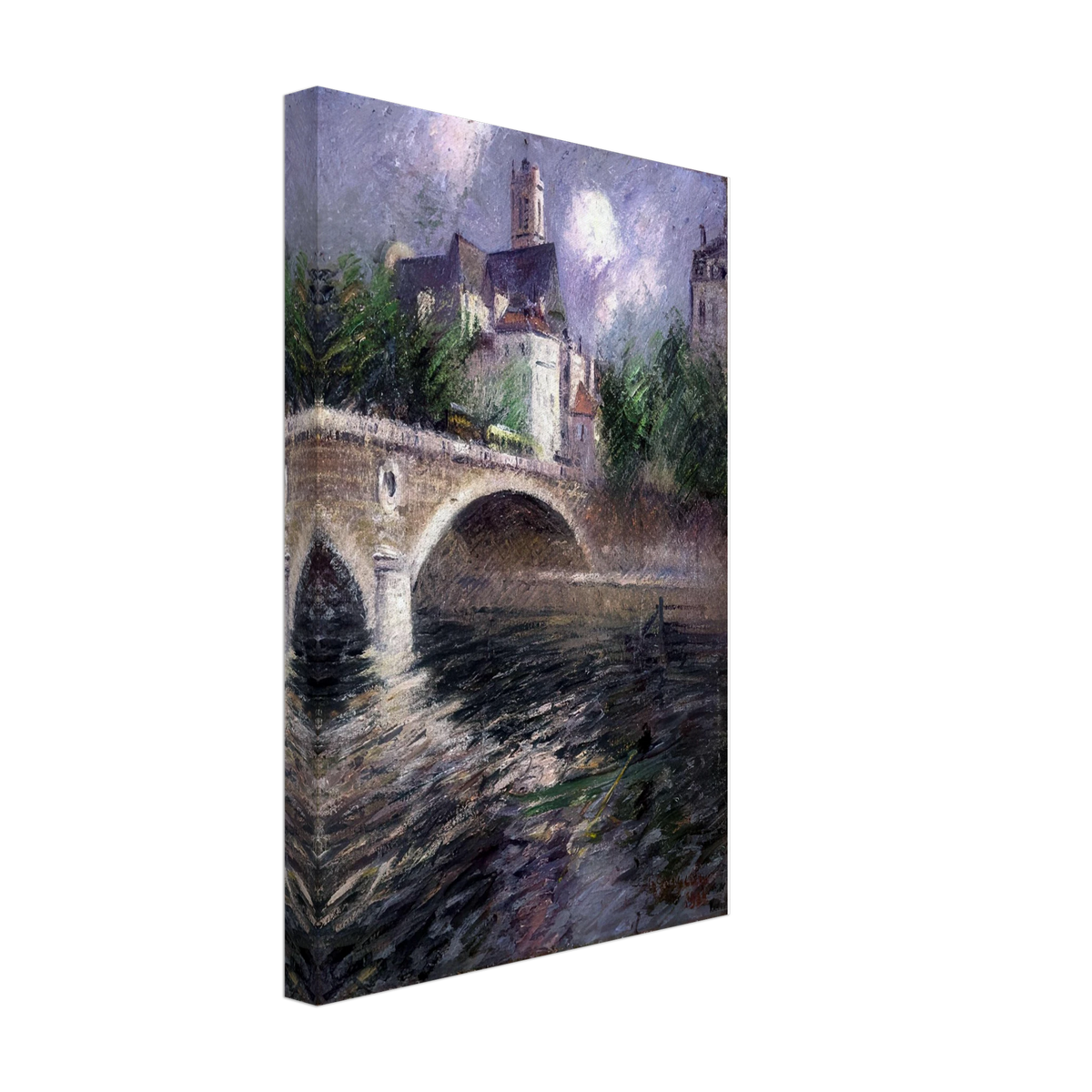 The Church of St. Gervais by Gustave Loiseau, canvas, view 2